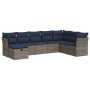 Set de sofás de jardín con cojines 9 pzas ratán sintético gris de , Conjuntos de jardín - Ref: Foro24-3325347, Precio: 650,96...