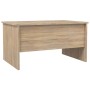 Mesa de centro madera de ingeniería roble Sonoma 80x50x42,5 cm de vidaXL, Mesas de centro - Ref: Foro24-809731, Precio: 74,96...