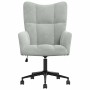 Sillón de relax de terciopelo gris claro en Sillones | Comprar online en Foru.es