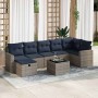 Set de sofás de jardín y cojines 8 piezas ratán sintético gris de , Conjuntos de jardín - Ref: Foro24-3325417, Precio: 568,82...