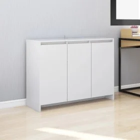 Aparador de madera contrachapada blanco 102x33x75 cm de vidaXL, Aparadores - Ref: Foro24-809773, Precio: 118,58 €, Descuento: %
