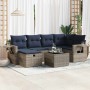 Set de sofás de jardín 7 pzas con cojines ratán sintético gris de , Conjuntos de jardín - Ref: Foro24-3325497, Precio: 511,98...