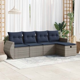 Comprar Juego de sofás jardín con cojines 5 pzas