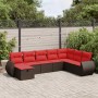 Set sofás de jardín 8 piezas y cojines ratán sintético marrón | Foro24.es | Tu tienda online para hogar, jardín y más Foro24.es