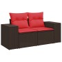 Set sofás de jardín 6 piezas y cojines ratán sintético marrón | Foro24.es | Tu tienda online para hogar, jardín y más Foro24.es