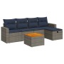 Set de muebles de jardín 6 pzas y cojines ratán sintético gris de , Conjuntos de jardín - Ref: Foro24-3325785, Precio: 401,61...
