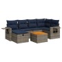 Set de sofás de jardín 7 pzas con cojines ratán sintético gris de , Conjuntos de jardín - Ref: Foro24-3325820, Precio: 497,72...