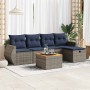 Set de muebles de jardín 6 pzas y cojines ratán sintético gris | Foro24.es | Tu tienda online para hogar, jardín y más Foro24.es