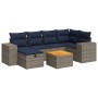 Set de sofás de jardín 7 pzas con cojines ratán sintético gris | Foro24.es | Tu tienda online para hogar, jardín y más Foro24.es