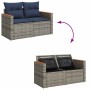 Set de sofás de jardín 4 pzas y cojines ratán sintético gris | Foro24.es | Tu tienda online para hogar, jardín y más Foro24.es