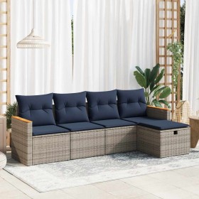 Comprar Juego de sofás jardín con cojines 5 pzas