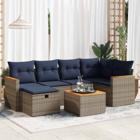 Comprar Set de sofás de jardín 7 pzas con cojines