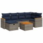 Set de sofás de jardín 7 pzas con cojines ratán sintético gris | Foro24.es | Tu tienda online para hogar, jardín y más Foro24.es