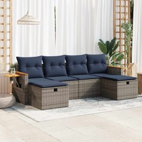 Comprar Set de muebles de jardín 6 pzas y cojines
