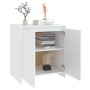 Aparador de madera contrachapada blanco 70x41x75 cm de vidaXL, Aparadores - Ref: Foro24-809737, Precio: 88,20 €, Descuento: %