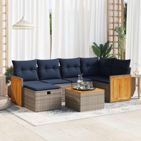 Comprar Set de sofás de jardín 7 pzas con cojines