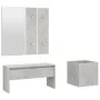 Juego de muebles recibidor madera contrachapada hormigón gris de vidaXL, Armarios roperos - Ref: Foro24-3082057, Precio: 93,6...