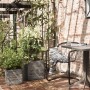 Capi Macetero Nature Rib cuadrado gris antracita 40x40 cm KOFZ903 | Foro24.es | Tu tienda online para hogar, jardín y más Foro24.es