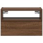 Mesitas de noche de pared 2 uds color marrón roble 45x26x28,5cm de , Mesitas de noche - Ref: Foro24-858609, Precio: 75,29 €, ...