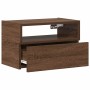 Mesitas de noche de pared 2 uds color marrón roble 45x26x28,5cm de , Mesitas de noche - Ref: Foro24-858609, Precio: 75,29 €, ...