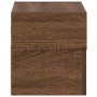 Mesitas de noche de pared 2 uds color marrón roble 45x26x28,5cm de , Mesitas de noche - Ref: Foro24-858609, Precio: 75,29 €, ...