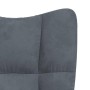 Sillón de relax de terciopelo gris oscuro en Sillones | Comprar online en Foru.es