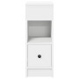 Mesilla de noche con cajón blanca 25x31x66 cm de , Mesitas de noche - Ref: Foro24-858614, Precio: 53,72 €, Descuento: %