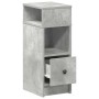 Mesillas de noche 2 uds con cajón gris hormigón 25x31x66 cm de , Mesitas de noche - Ref: Foro24-858621, Precio: 80,96 €, Desc...
