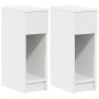 Mesillas de noche con cajón 2 uds blanco 20x36x60 cm de , Mesitas de noche - Ref: Foro24-858696, Precio: 86,55 €, Descuento: %