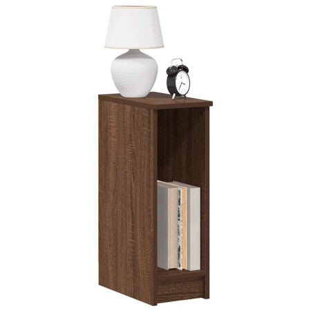 Mesilla de noche con cajón roble marrón 20x36x60 cm de , Mesitas de noche - Ref: Foro24-858707, Precio: 46,36 €, Descuento: %