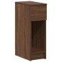Mesilla de noche con cajón roble marrón 20x36x60 cm de , Mesitas de noche - Ref: Foro24-858707, Precio: 46,36 €, Descuento: %