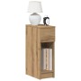 Mesilla de noche con cajón roble artesanal 20x36x60 cm de , Mesitas de noche - Ref: Foro24-858711, Precio: 46,04 €, Descuento: %