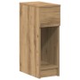 Mesilla de noche con cajón roble artesanal 20x36x60 cm de , Mesitas de noche - Ref: Foro24-858711, Precio: 46,04 €, Descuento: %