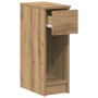 Mesilla de noche con cajón roble artesanal 20x36x60 cm de , Mesitas de noche - Ref: Foro24-858711, Precio: 46,04 €, Descuento: %