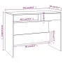 Escritorio de madera contrachapada negro 101x50x76,5 cm de vidaXL, Escritorios - Ref: Foro24-809558, Precio: 93,53 €, Descuen...