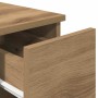 Mesilla de noche con cajón roble artesanal 20x36x60 cm de , Mesitas de noche - Ref: Foro24-858711, Precio: 46,04 €, Descuento: %