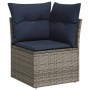 Set de sofás de jardín 11 pzas y cojines ratán sintético gris de , Conjuntos de jardín - Ref: Foro24-3326075, Precio: 691,73 ...