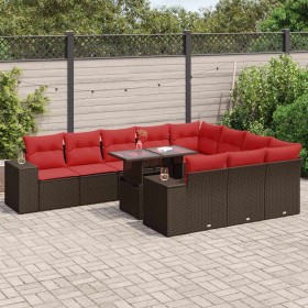 Comprar Set de sofás de jardín 11 pzas cojines