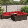 Set de sofás de jardín 11 pzas cojines ratán sintético marrón | Foro24.es | Tu tienda online para hogar, jardín y más Foro24.es
