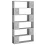 Estantería divisor de espacios gris hormigón 100x24x188 cm de vidaXL, Librerías y estanterías - Ref: Foro24-3082075, Precio: ...
