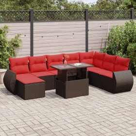 Comprar Set de sofás de jardín 11 pzas cojines
