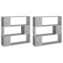 Estantería divisor de espacios gris hormigón 100x24x188 cm de vidaXL, Librerías y estanterías - Ref: Foro24-3082075, Precio: ...