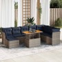 Set de muebles de jardín 6 pzas y cojines ratán sintético gris de , Conjuntos de jardín - Ref: Foro24-3326966, Precio: 693,11...