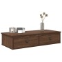Estante de pared con cajones madera contrachapada roble marrón de , Estantes y estanterías - Ref: Foro24-859956, Precio: 53,5...