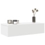 Estante de pared con cajones de madera contrachapada blanco de , Estantes y estanterías - Ref: Foro24-859968, Precio: 70,11 €...