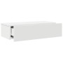 Estante de pared con cajones de madera contrachapada blanco de , Estantes y estanterías - Ref: Foro24-859968, Precio: 70,11 €...