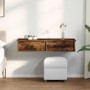 Estante de pared con cajones de madera contrachapada blanco | Foro24.es | Tu tienda online para hogar, jardín y más Foro24.es