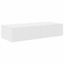 Estante de pared con cajones de madera contrachapada blanco de , Estantes y estanterías - Ref: Foro24-859977, Precio: 70,29 €...