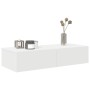 Estante de pared con cajones de madera contrachapada blanco de , Estantes y estanterías - Ref: Foro24-859977, Precio: 70,29 €...