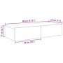 Estante de pared con cajones de madera contrachapada blanco de , Estantes y estanterías - Ref: Foro24-859977, Precio: 70,29 €...